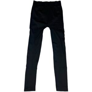 Lane Bryant High Waist Smoothing Leggings Solid Black Pull On Stretch Womens E/F